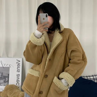 [Avant-garde Fit/Super Warm!] Winter Suede Fur Shearling Jacket (2 colors)