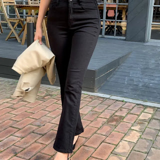Urbane Slim Long Bootcut Cotton Pants