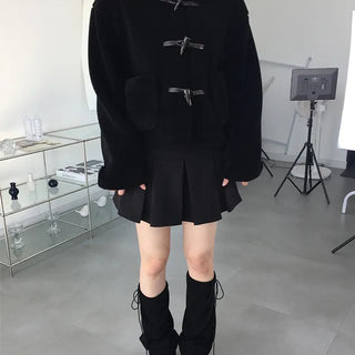 Bebe Duffle Fur Short Coat