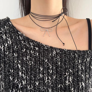 ribbon choker necklace