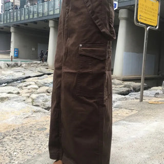 Work Cotton Cargo Skirt