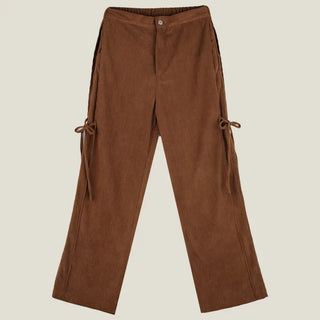 Perkin Corduroy Ribbon Pants - Elastic Waist