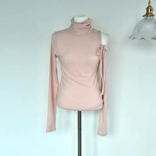 Psyche Hand Warmer Asymmetrical Ribbon T-shirt
