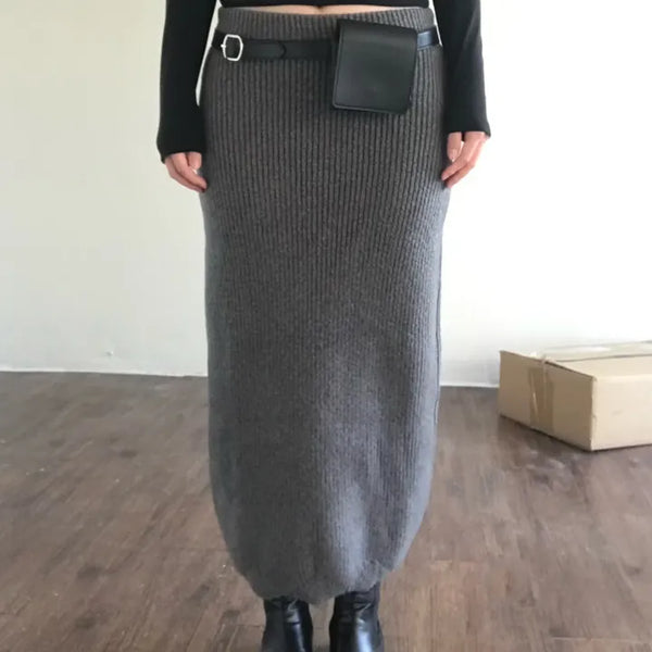 Boe Knit Long Skirt