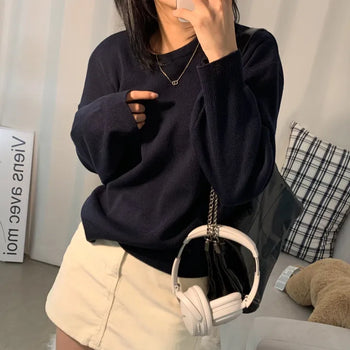 [Loose Fit/10 Colors] Kellen Daily Round Knit