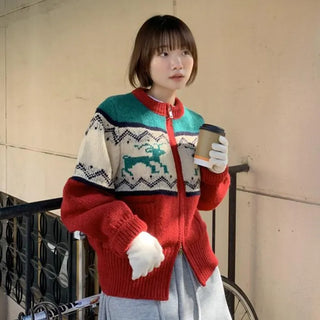 Deer Nose Winter Zip-up