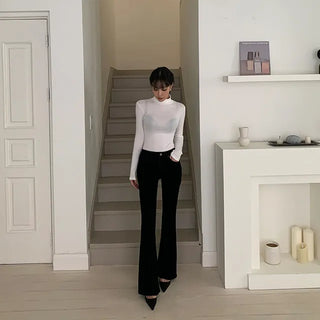 Vita Velvet Slim Bootcut Pants