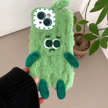 Gloomy Green Plush Toy iPhone Case