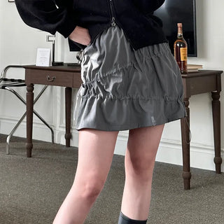 String Elastic Skirt
