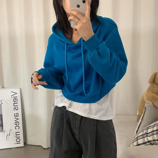 [Fleece-lined / Oversized Fit] Daily Balloon Crop Hoodie (6 colors)
