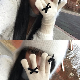 Finger Ribbon Gloves (3 colors)