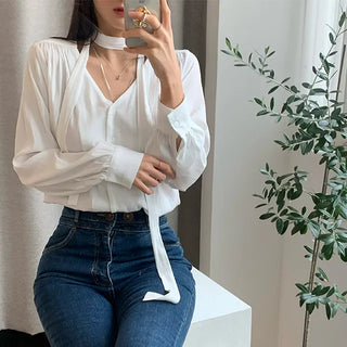 From Tie Blouse