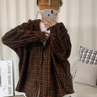 [Oversized/Thick!] Brownie Wool Hooded Shirt (2 colors)