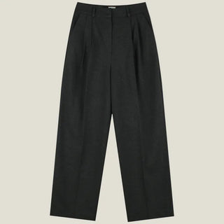 Dare Two-Pintuck Fleece-Lined Slacks - Fleece-lined inner