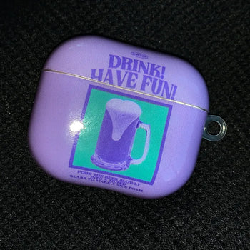 Drink Purple Beer Print AirPods Case