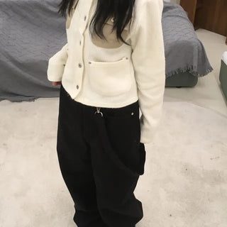 Cotton Pants with Strap Point