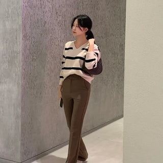 Piv Brushed Slim Bootcut Slacks