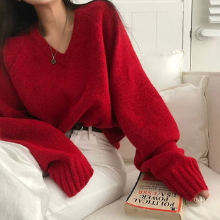 Edition Loose Fit V-Neck Knit
