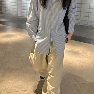 Maxi Striped Oversized Shirt