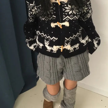 Tteokbokki Jacquard Cardigan