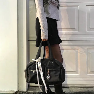 Zipper Square Shoulder Bag (2 colors)