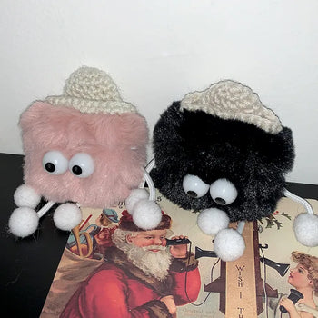 Fluffy Beanie Dusty Plush Toy AirPods Case