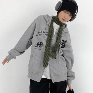 [UNISEX] Everyday Fleece-Lined Zip-Up Hoodie