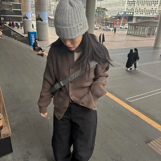 Unisex Hacci Collar Cardigan