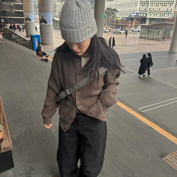 Unisex Hacci Collar Cardigan