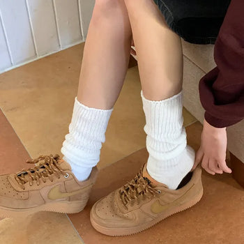O'hrf Ribbed Long Knee Socks -