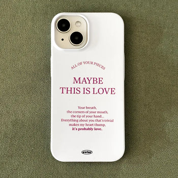 Disrupt Pink Lettering White Hard iPhone Case