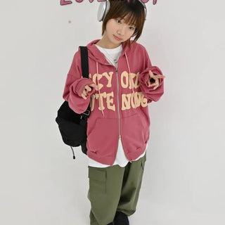 Lettering Life 2-way Zip-up