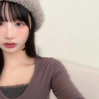 boucle wool beret