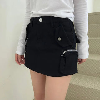 bloom pocket cargo mini skirt
