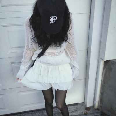 mini tiered skirt