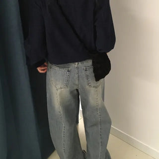 Vintage back slit denim