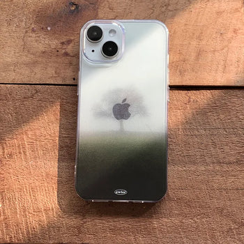 Translucent Jelly iPhone Case with Wood-inspired Background