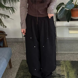Two-way elasticated balloon sweatpants