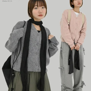 Hedison V-neck Cardigan
