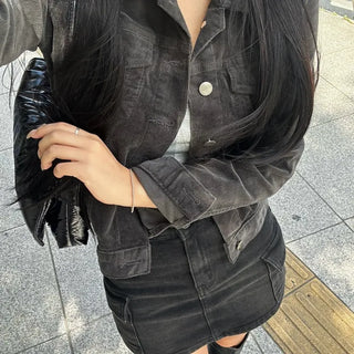 Soft Corduroy Slim Buckle Jacket