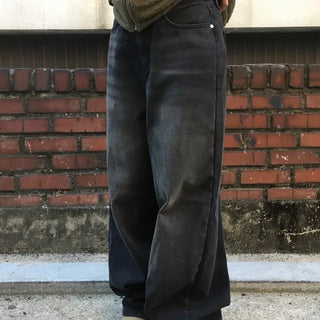 Catwashed Wide Black Denim