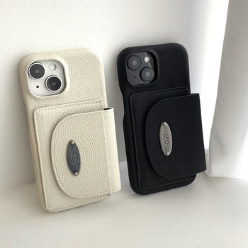 Leo Card Wallet Set Leather iPhone Case