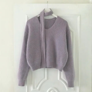Angora Muffler Knit