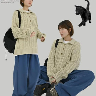 [UNISEX] Bleak Collar Knit