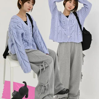 Serin cable knit cardigan