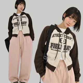 Field Day Raglan 2-Way Zip Hoodie