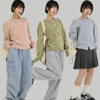 Macaron Round Cardigan