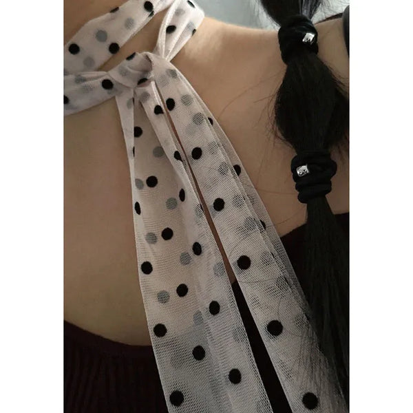 Dot tie scarf