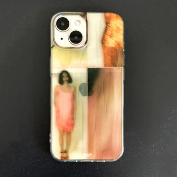 Pink Mood Cut Aesthetic Print Jelly iPhone Case