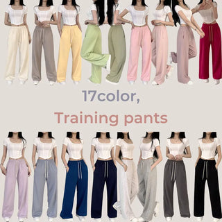 Life-changing fit training pants! High-waisted drawstring jogger wide training pants